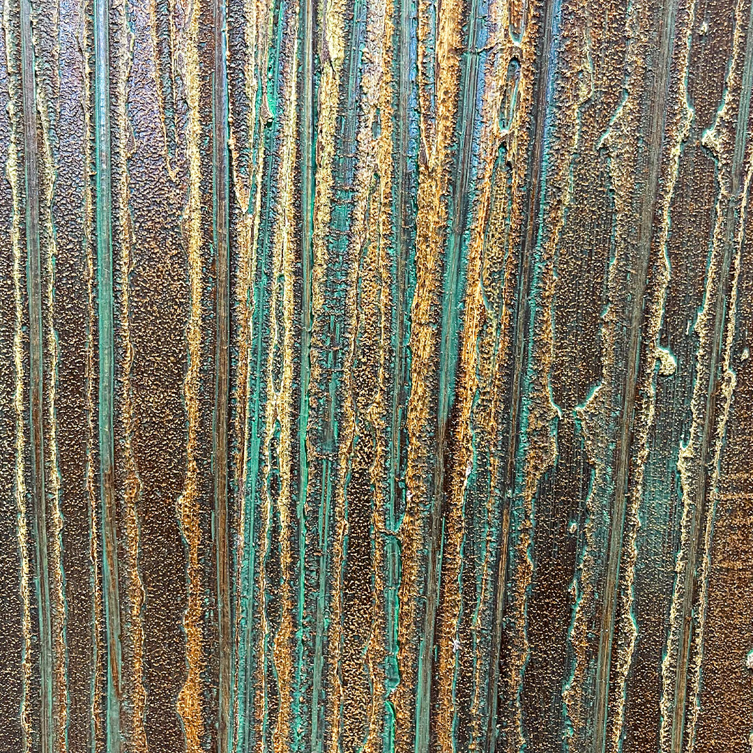 Gros plan revêtement mural pailleté et texturé